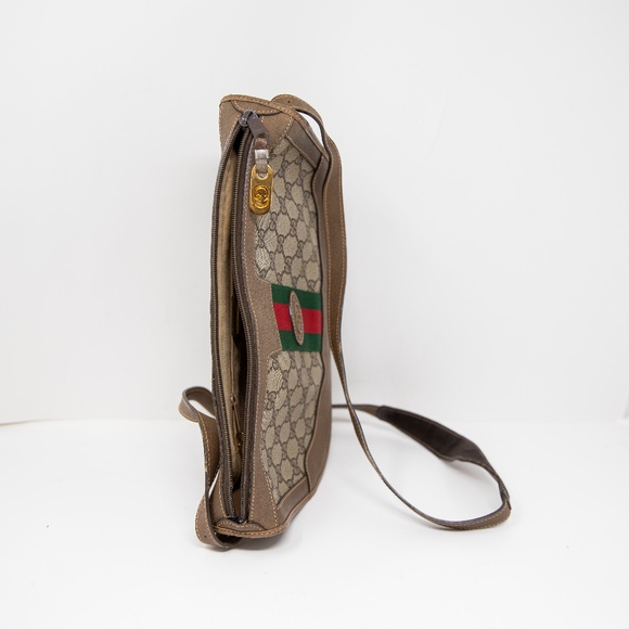 Gucci Bree Mini Vintage GG Monogram Coated Canvas Leather Crossbody Purse Bag - Picture 7 of 7